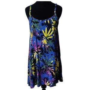 Nwt cbc batik tiedye cbc cannabis beach dress